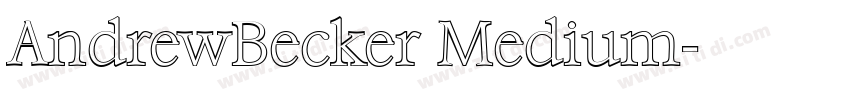 AndrewBecker Medium字体转换